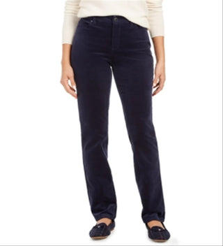 Charter Club Women's  Petite Lexington Corduroy Pants  Blue Size 6 P