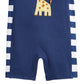 First Impressions Baby Girl's Cotton Giraffe Sunsuit Blue Size 0-3M