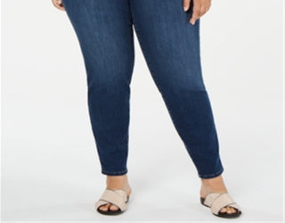 Charter Club Women's Plus Windham Tummy Control Skinny Jeans Blue Size 22W