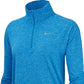 Nike Women's Fitness Workout 1/4 Zip Jacket Blue Size X-Large