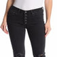 VIGOSS Women's Gwen Kick Flare Distressed Jeans Black Size 29