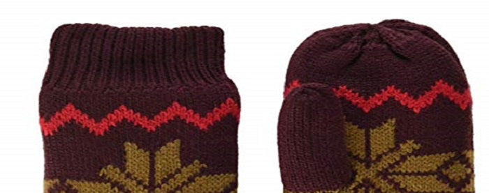 The North Face Women's Fair Isle Mittens Brown Size XSS