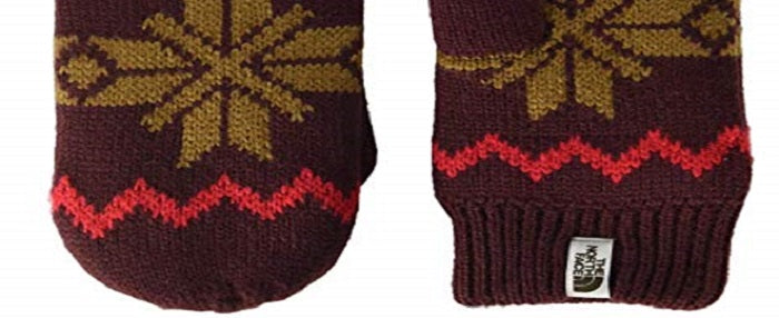 The North Face Women's Fair Isle Mittens Brown Size XSS