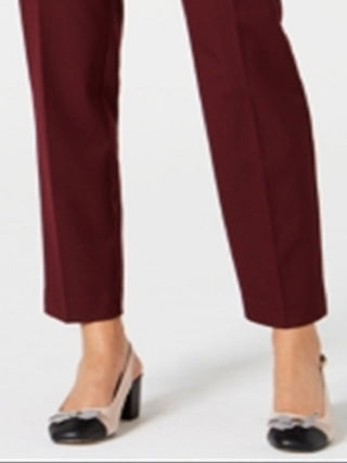 Charter Club Women's Slim Leg Ankle Pants Red Size 12 Petite