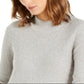 Alfani Women's Mock Neck Boucle Sweater Gray Size X-Small
