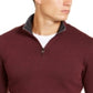 Alfani Men's Solid Quarter Zip Sweater Red Size XX-Large