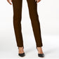 Style & Co Women's Pull on Skinny Pants Brown Size Petite L