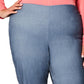 Charter Club Women's Tummy Control High Rise Skinny Pants Blue Size 20W