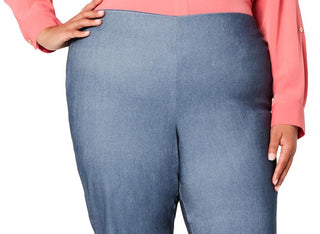 Charter Club Women's Tummy Control High Rise Skinny Pants Blue Size 20W