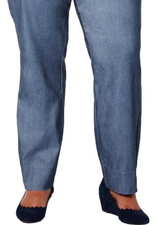 Charter Club Women's Tummy Control High Rise Skinny Pants Blue Size 20W