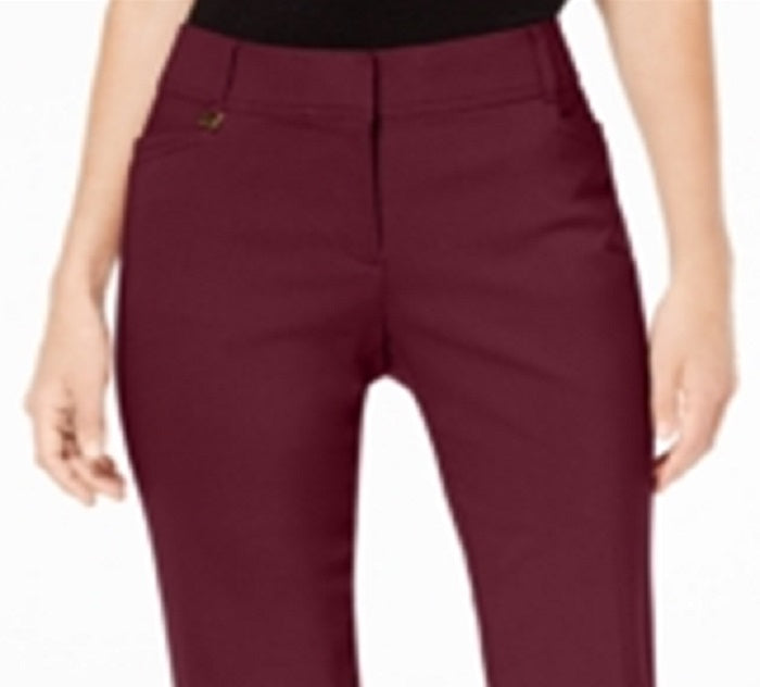 JM Collection Women's Tummy Control Curvy Fit Pants Red Size 22X5
