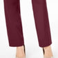 JM Collection Women's Tummy Control Curvy Fit Pants Red Size 22X5