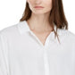 Alfani Women's Tie Sleeve Blouse White Size Petite Small