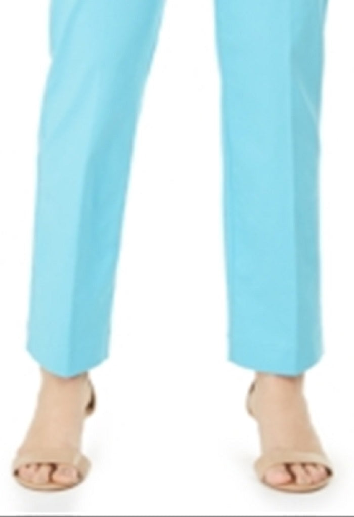 JM Collection Women's Studded Pull on Tummy Control Pants Blue Size XX-Large