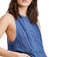 Free People Women's Adelaide Tunic Top Blue Size XS