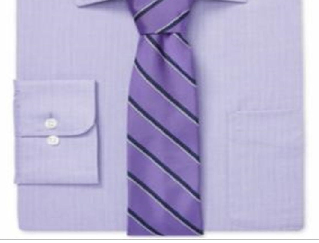 Ralph Lauren Men's Slim Fit Dress Shirt Purple Size 34X35
