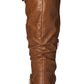 Journee Collection Women's Stormy Wide Calf Almond Toe BrowmSize 7.5W