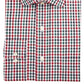 Club Room Men's Gingham Print Regular Fit Dress Shirt Red Size 32X33