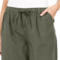 Karen Scott Women's Cotton Drawstring Shorts Green Size Small