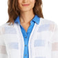 Charter Club Women's Open Front Cardigan White Size X-Large