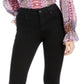 INC International Concepts Women's Tummy Control with Skinny Ankle Jeans Black Size 0