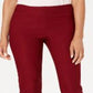 Charter Club Women's Cambridge Skinny Pull on Tummy Control Pants Red Size 8