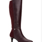 Alfani Women's Arch Support Cushioned Hakuu Almond Toe Kitten Heel Zip up Boots Red Size 5 M