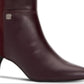 Alfani Women's Arch Support Cushioned Hakuu Almond Toe Kitten Heel Zip up Boots Red Size 5 M