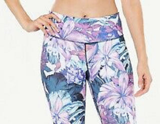 Ideology Women's Yoga Fitness Athletic Leggings Purple Multi  Size M