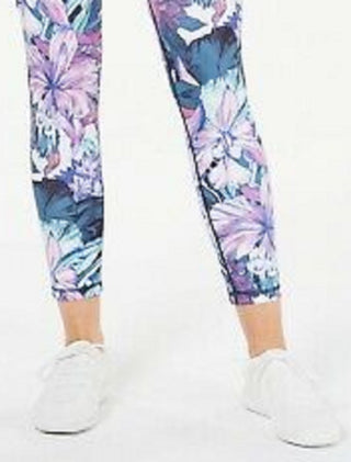 Ideology Women's Yoga Fitness Athletic Leggings Purple Multi  Size M