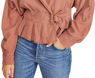 Free People Women's Joani Jacket Copper Size Small