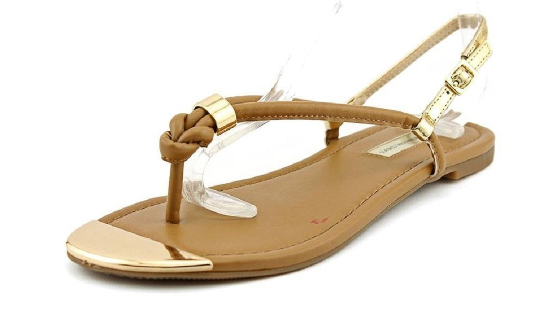 INC International Concepts Women's MOIRAH Fabric Closed Toe Hazelnut flat Brown Size 10