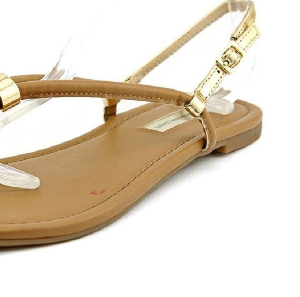 INC International Concepts Women's MOIRAH Fabric Closed Toe Hazelnut flat Brown Size 10