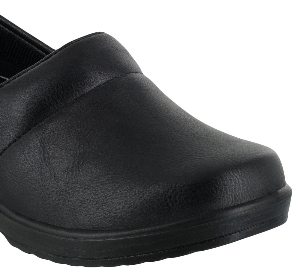 Easy Street Women's Slip Resistant Clog Work Shoe Black Size 7 M