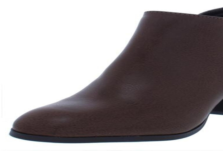 Style & Co Women's Masrinaa Faux Leather Double Zip Booties Brown Size 7 M