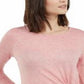 INC International Concepts Women's Side Tie Knit Top Pink Size Petite L