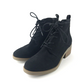 Style & Co. Womens Rizio Faux Suede Lace up Booties Black Size 9.5