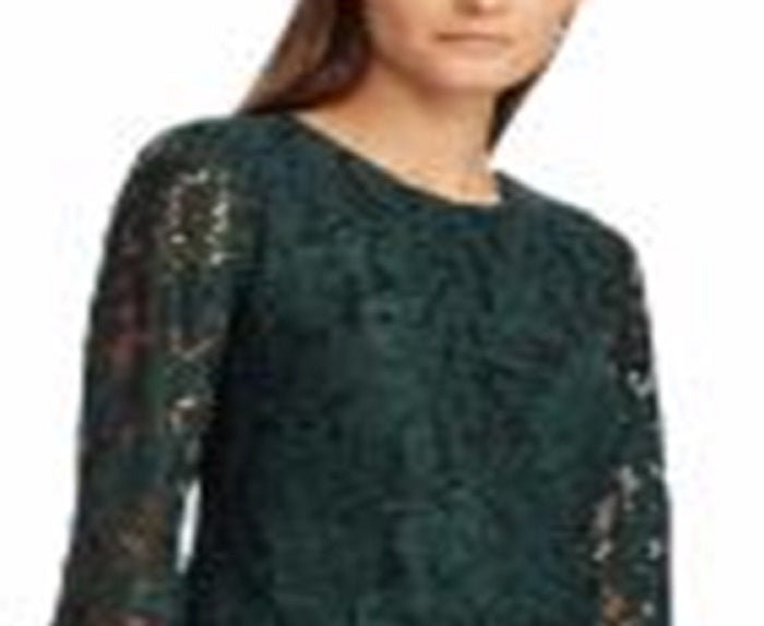 Ralph Lauren Women's Long Sleeve Short Sheath Party Dress Green Size 12