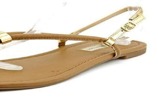 American Rag Women's Adarra Leather Round Toe Over Knee Riding Boot Brown Size 9 M