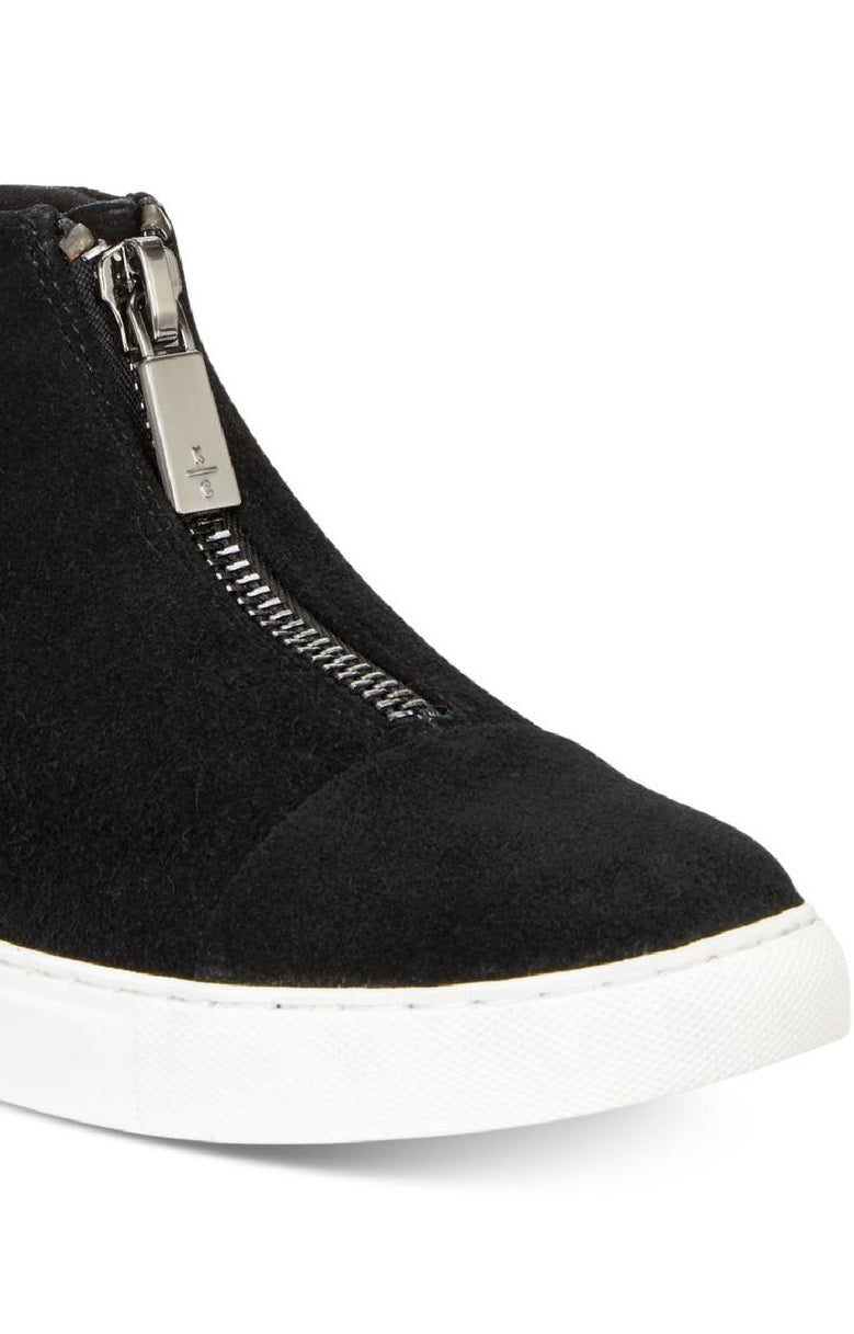 Kenneth Cole New York Women's Kayla Suede Casual and Fashion Sneakers Black Size 7.5 M
