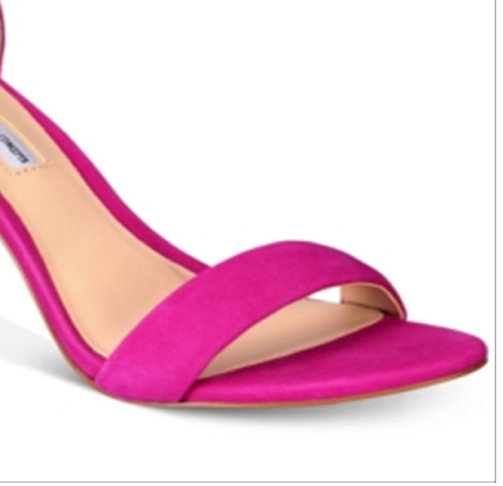INC International Concepts Women's Kivah Leather Open Toe Special Occasion Sandal Pink Size 7 M