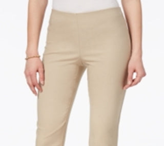 Charter Club Women's Tummy Control Ankle Pants Brown Size 14 Petite