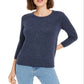 Maison Jules Women's Flecked Sweater Blue Size X-Small