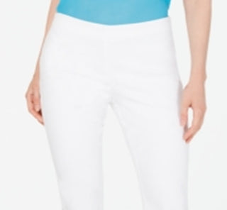 Charter Club Women's Stretch Twill Pants White Size XL