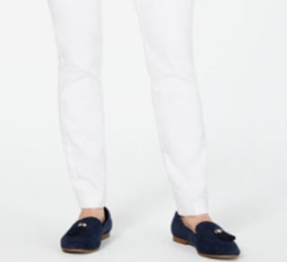 Charter Club Women's Stretch Twill Pants White Size XL