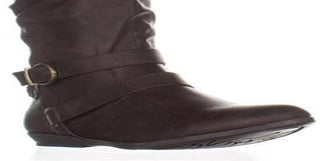 White Mountain Women's Fairfield Almond Toe Knee High Shoes Brown Size 7.5 M