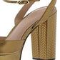 Zoe by Rachel Zoe Women's ZF18F05002 Leather Peep Toe Casual Yellow Size 6.0