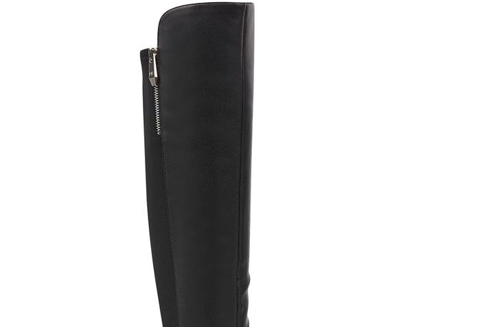 Marc Fisher Women's Thora Leather Pointed Toe Over Knee Fashion Boots Black Multi Size 5 M