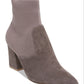 Steve Madden Women's Remy Suede Block Heel Sock Boot Gray Size 10 M