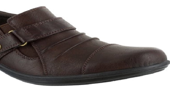 Easy Street Women's Mika Faux Leather Ankle Shooties Brown Size 9.5 Medium